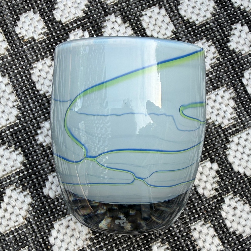 Retired Glassybaby Get Loud Votive Candle Holder | Seattle Seahawks Collection